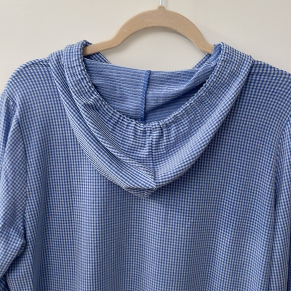 Weatherproof Vintage Hoodie Blue & White, size L - Picture 9 of 10